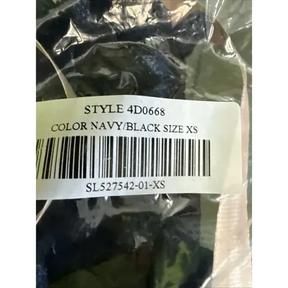 Lulu’s Make It Mesmerizing Navy Blue Jacquard Tiered Midi Dress, XS - Picture 7 of 8